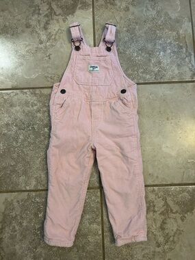 OshKosh B'gosh Pink Corduroy Kids Overalls 2T